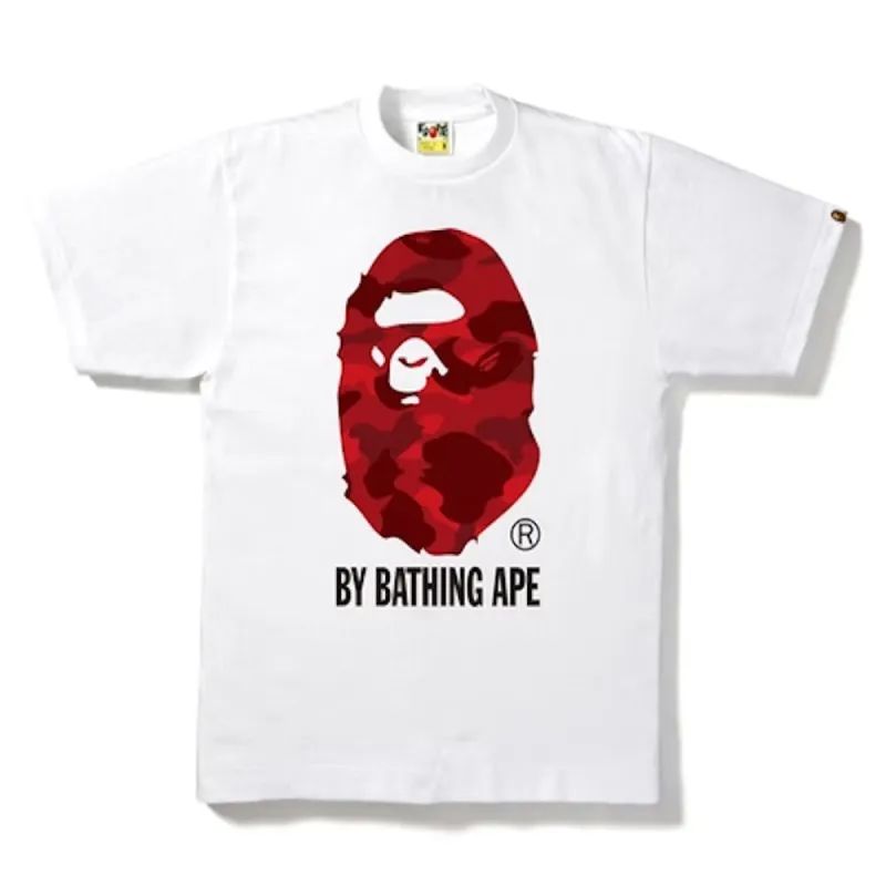 Bape Color Camo By Bathing Ape Tee White/Red sold by PLUS