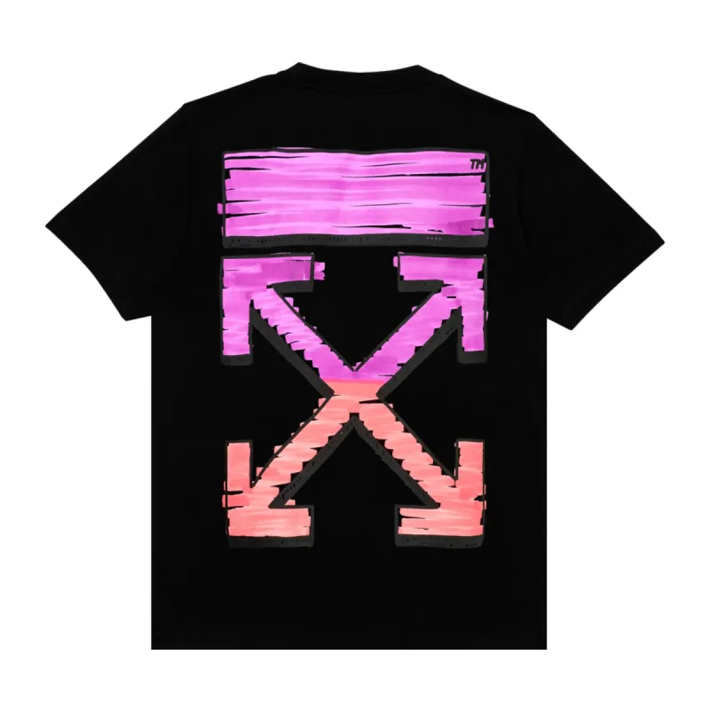 Off-White Black Marker Logo T-Shirt sold by PLUS