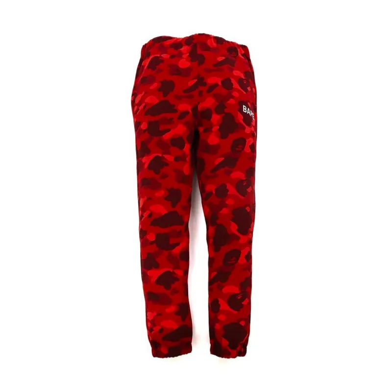 Bape Color Camo Sweat Pants Red (FW21) sold by PLUS