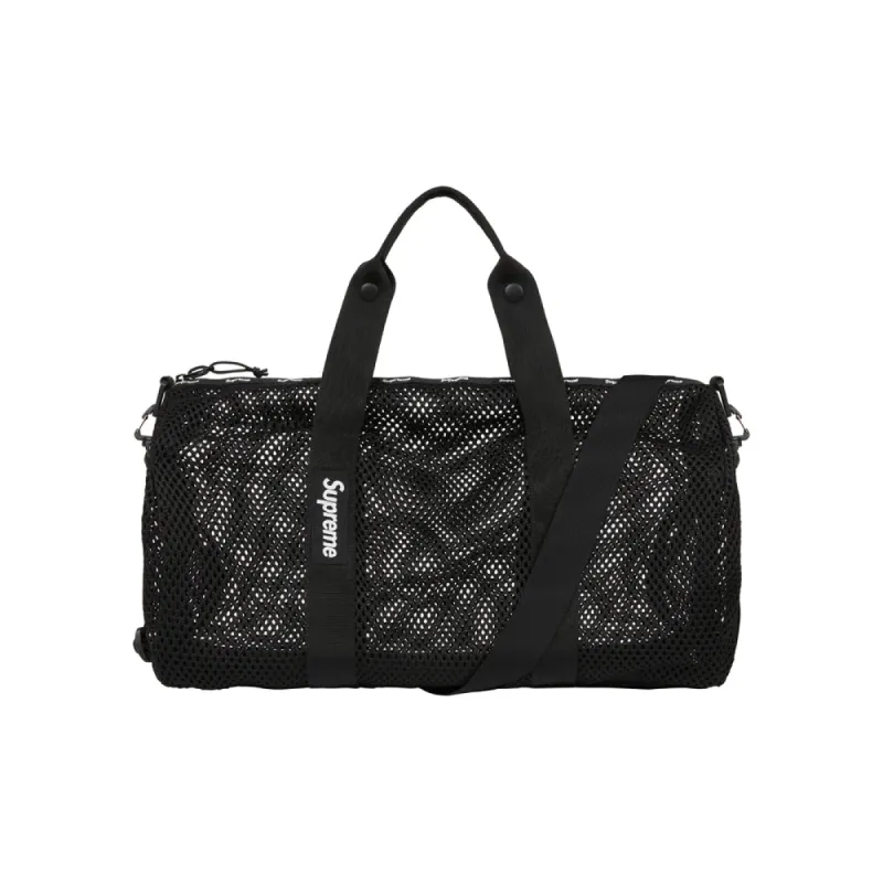 Supreme Mesh Duffle Bag Black (SS23) sold by PLUS