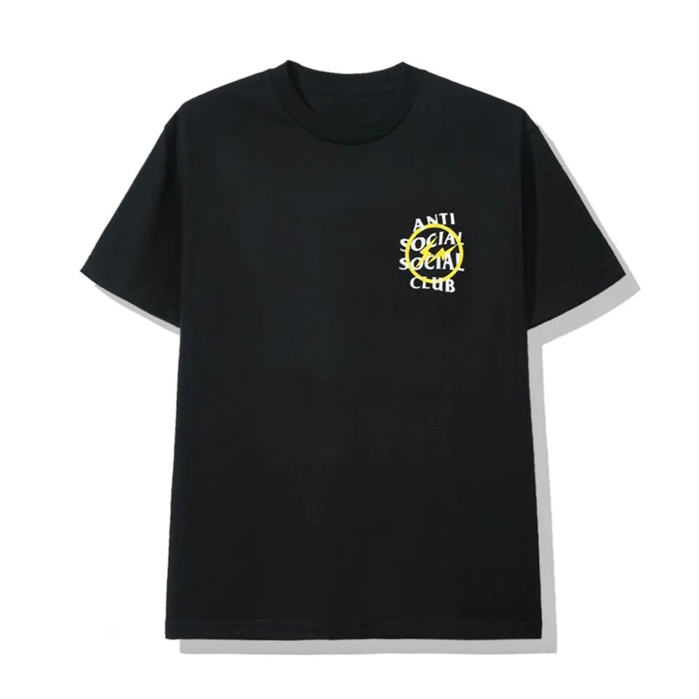 ASSC x Fragment Yellow Bolt Tee Black sold by PLUS product image thumbnail 2