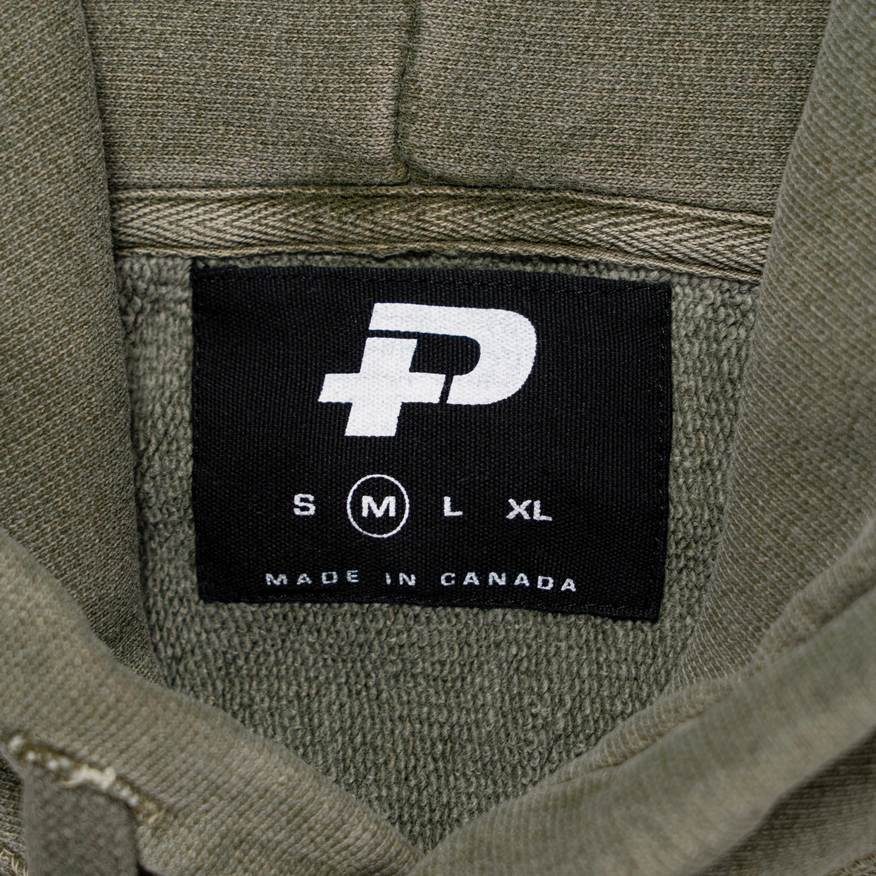 Plus Embroidered Logo Hoodie Olive Sand sold by PLUS product image thumbnail 3