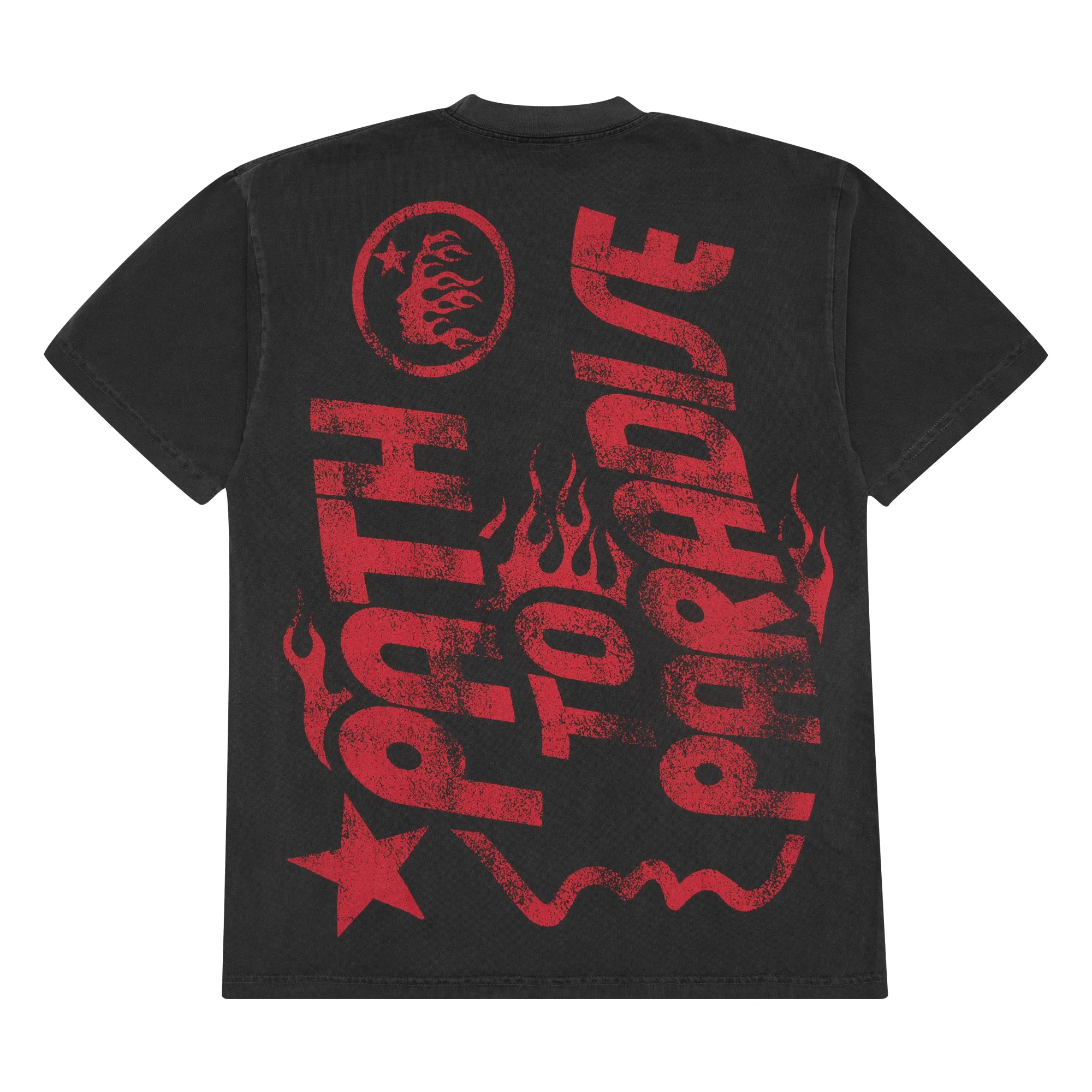 Hellstar Studios Jesus Emblem Tee Washed Grey sold by PLUS product image thumbnail 2