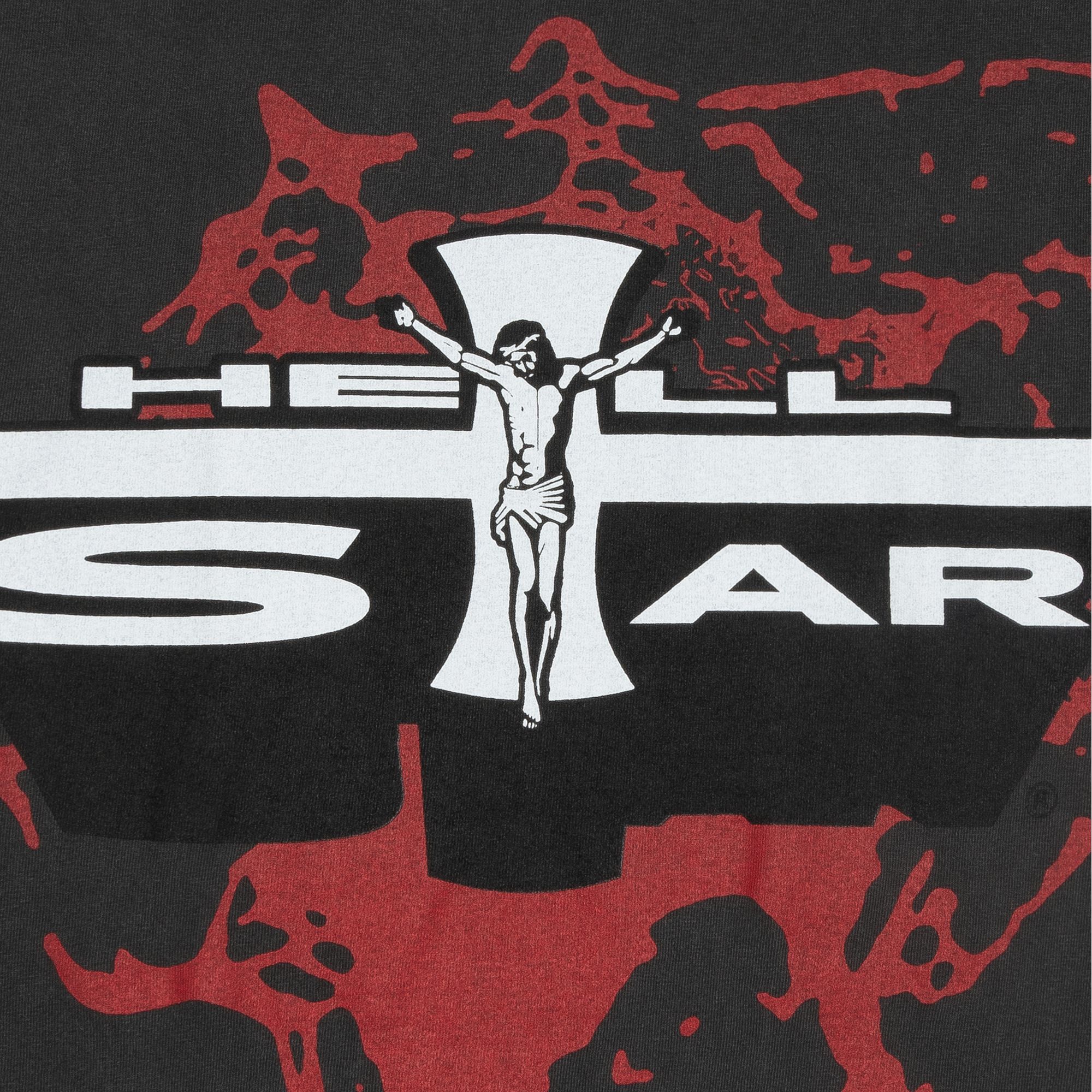 Hellstar Studios Jesus Emblem Tee Washed Grey sold by PLUS product image thumbnail 3