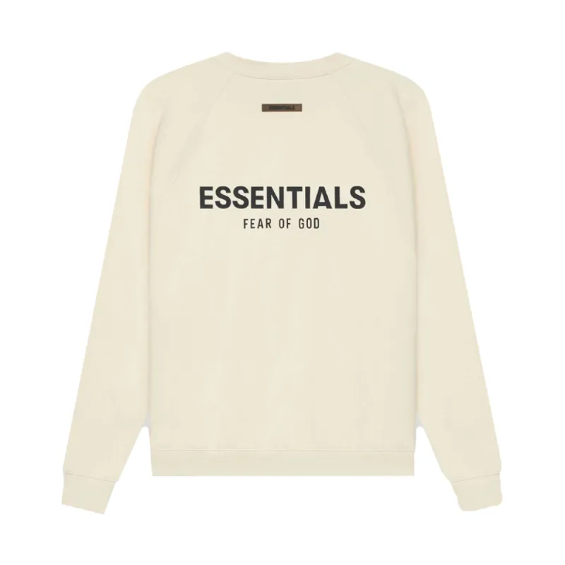 FOG ESSENTIALS Pull Over Crewneck Buttercream (SS21) sold by PLUS