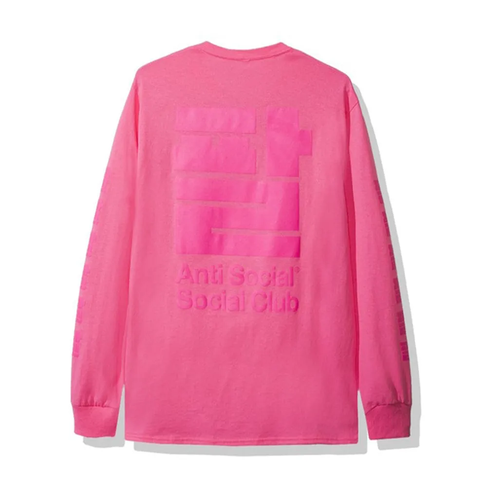 Anti Social Social Club Sesame Oil Long Sleeve Tee Pink sold by PLUS