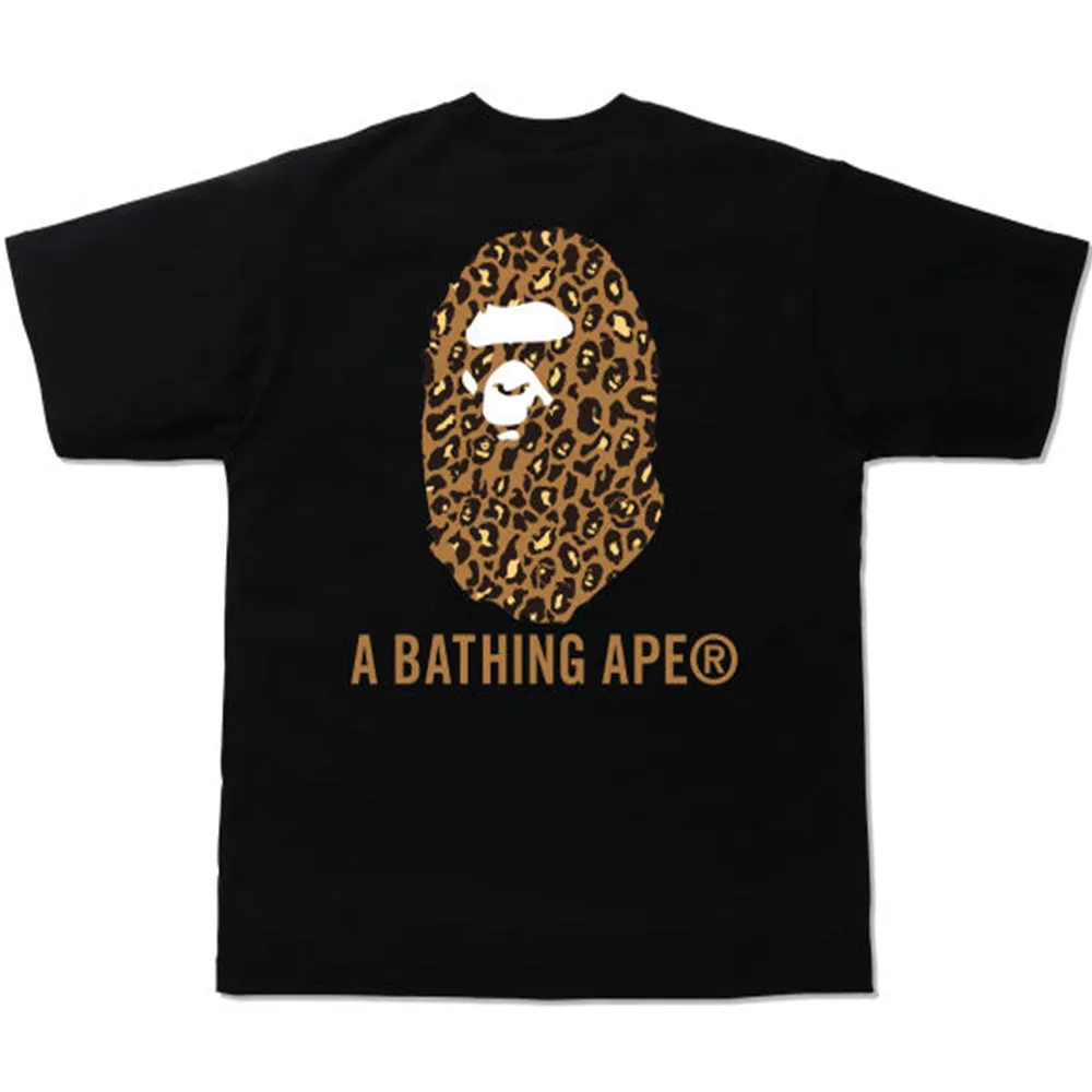 BAPE Leopard Relaxed Fit Tee Orange/Black sold by PLUS