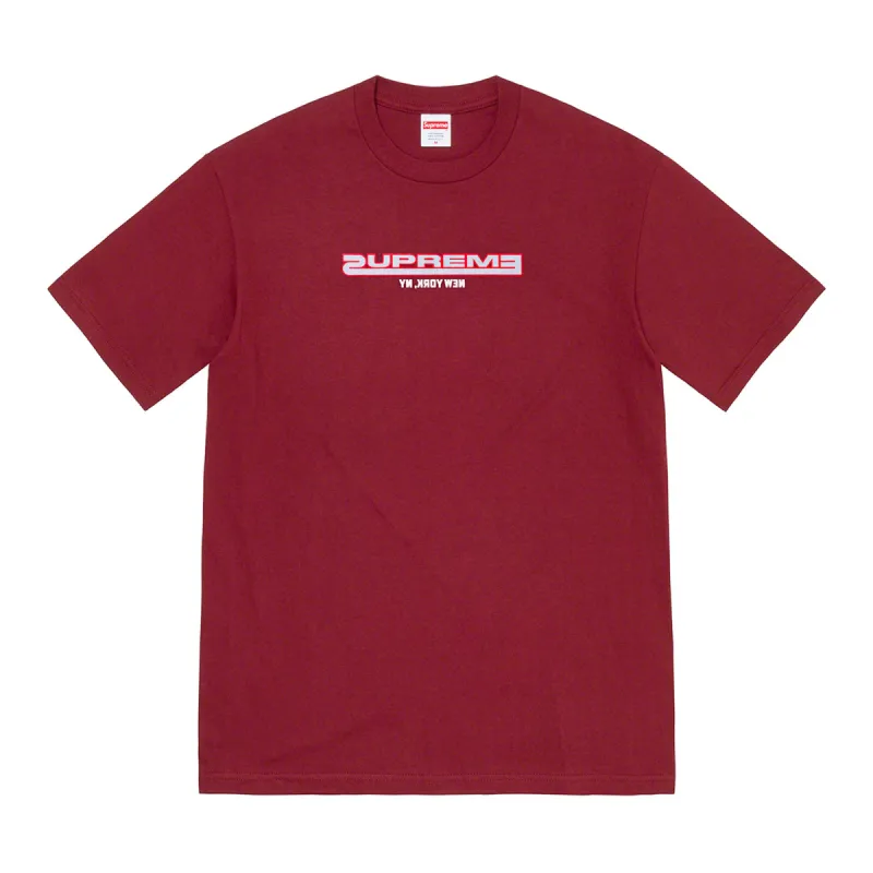 Supreme Connected Tee Burgundy sold by PLUS