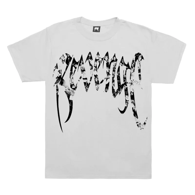 Revenge x Juice Wrld Collage Tee White sold by PLUS