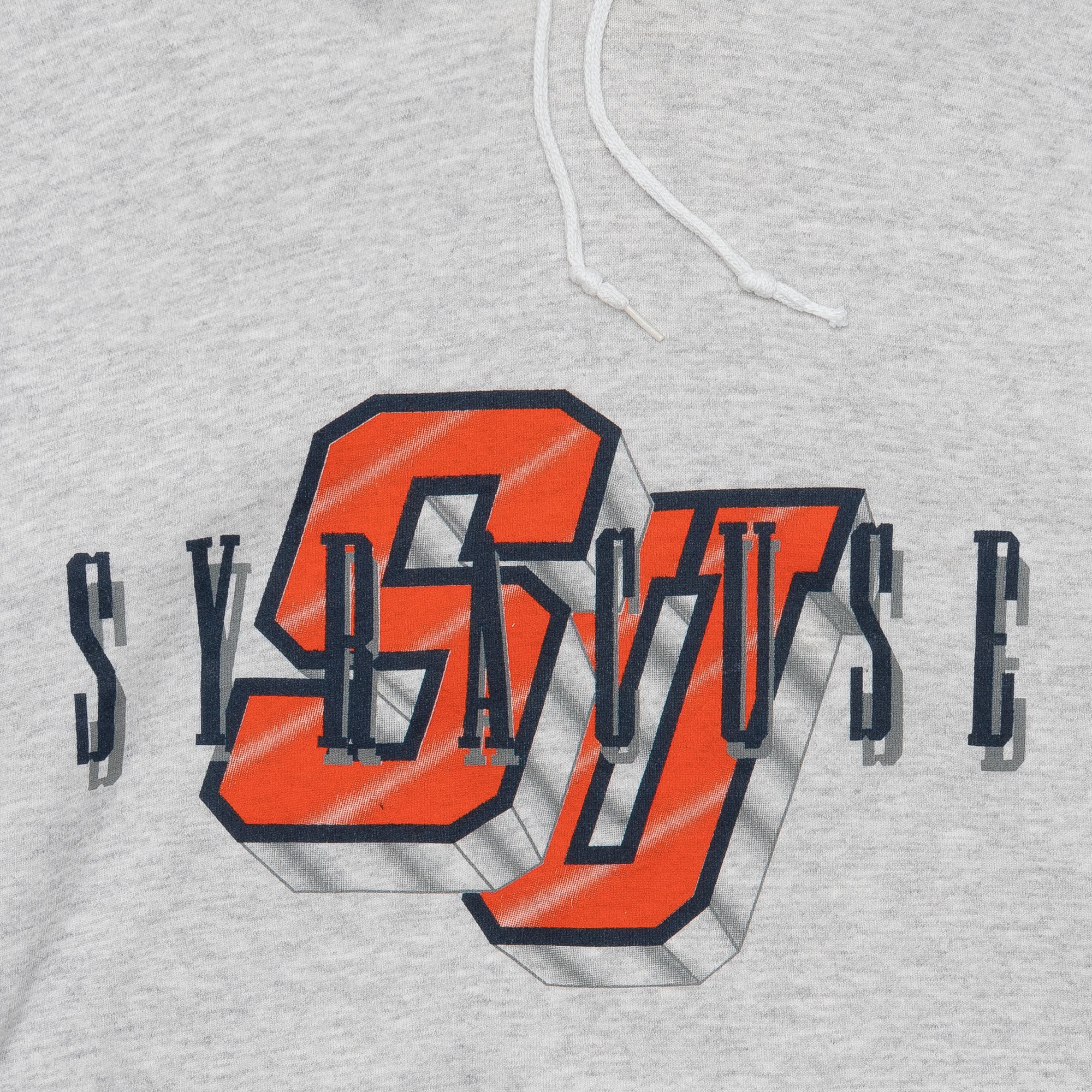 Syracuse University Discus Athletic 90s Collegiate Hoodie Grey sold by PLUS product image thumbnail 2