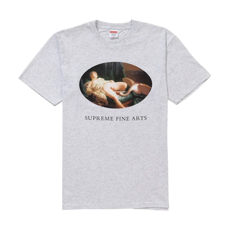 Supreme Leda and the Swan Tee Ash Grey sold by PLUS