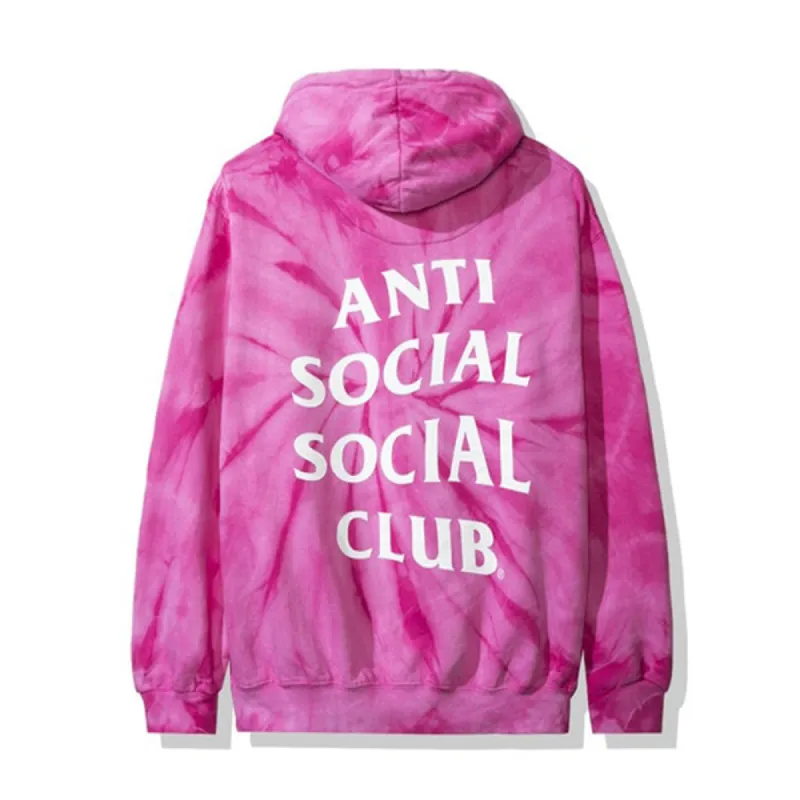 Anti Social Social Club Laguna Hoodie Pink Tie Dye sold by PLUS