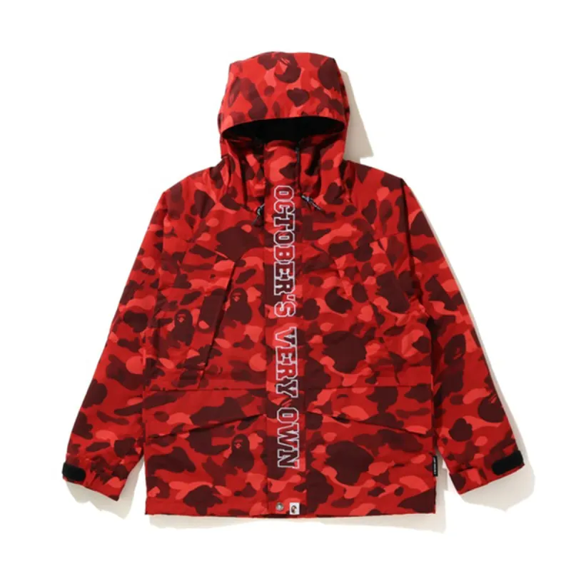 BAPE x OVO Color Camo Jacket Red sold by PLUS