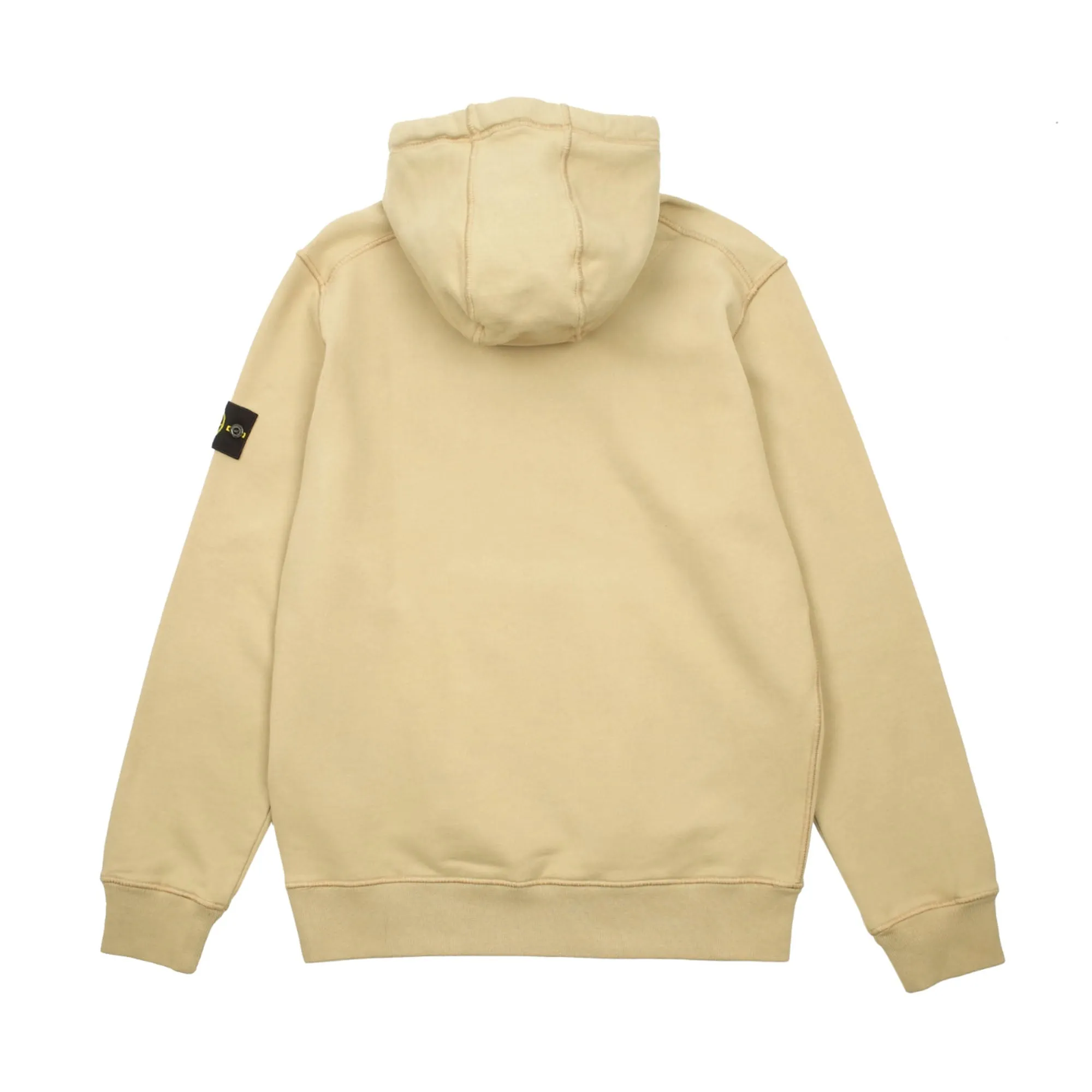 Stone Island Brushed Cotton Fleece Hooded Sweatshirt Ecru sold by PLUS product image thumbnail 2