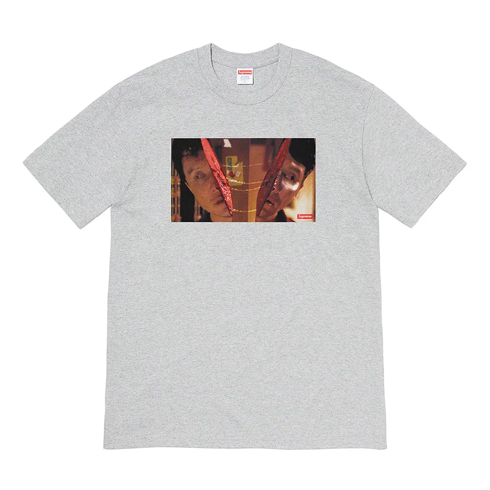 Supreme Split Tee Heather Grey sold by PLUS