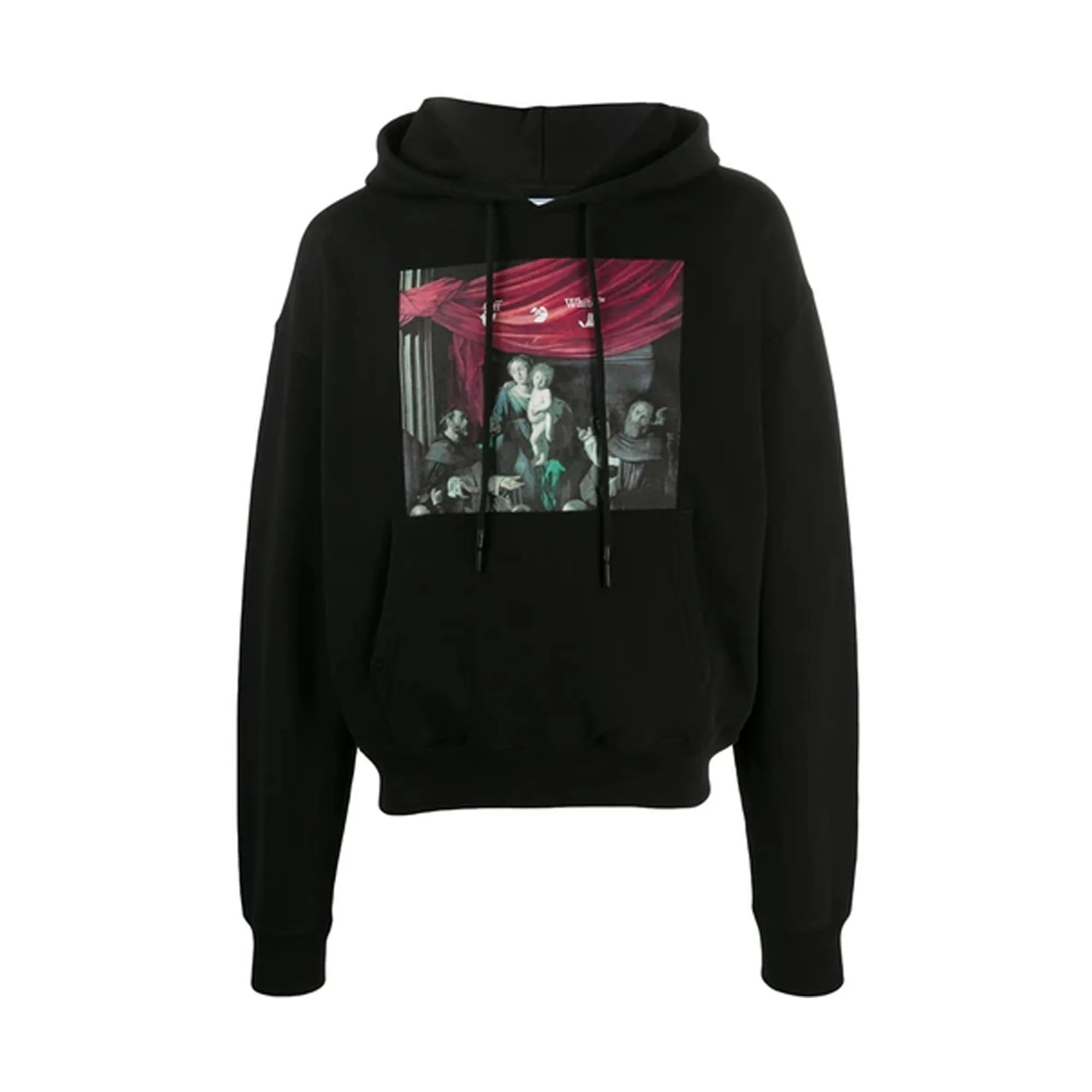 OFF-WHITE Caravaggio Painting Hoodie Black/Black sold by PLUS