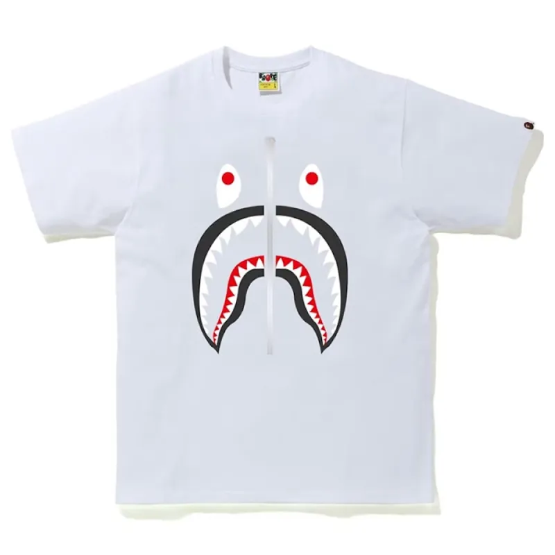 Bape Shark Tee White/Grey (SS20) sold by PLUS