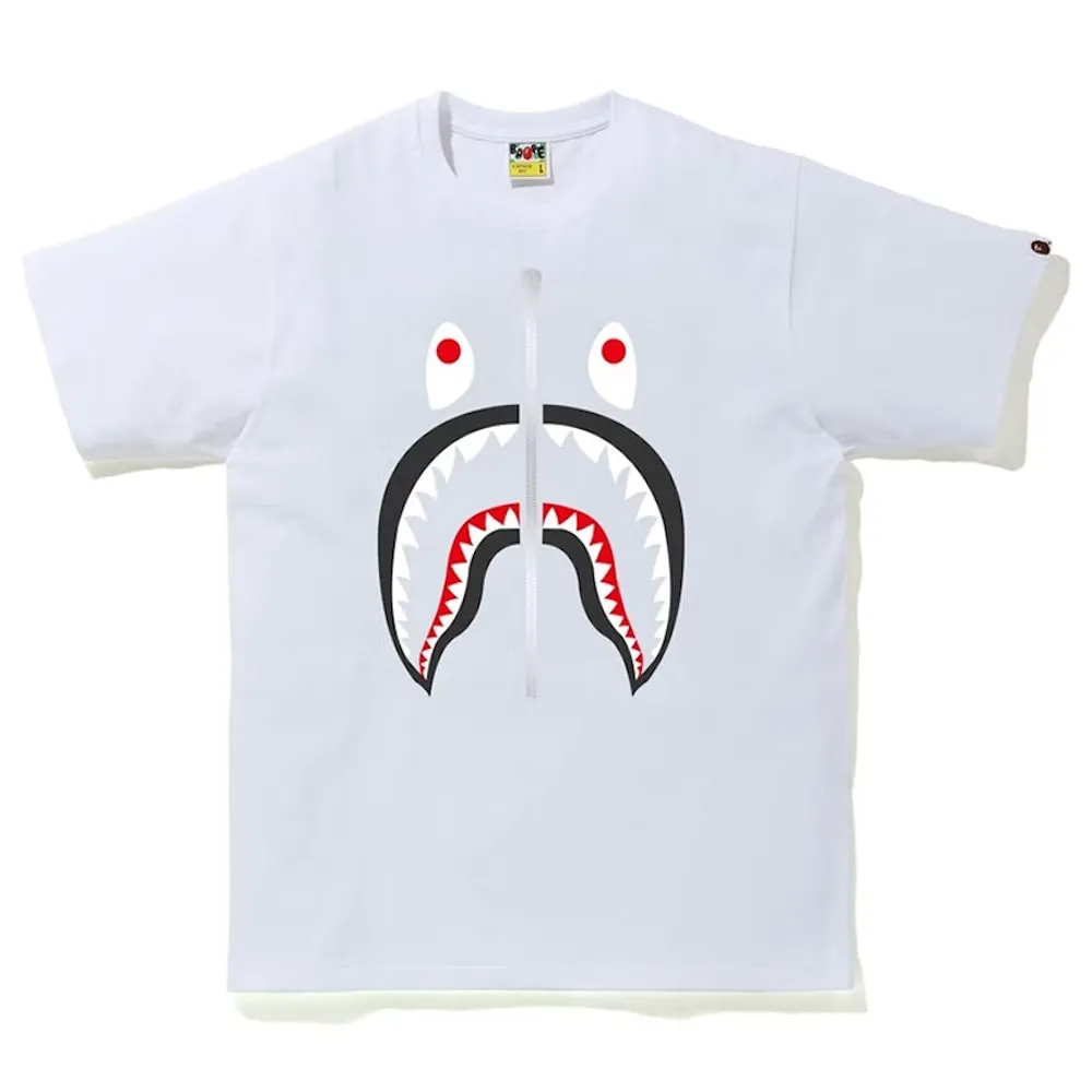 Bape Shark Tee White/Grey (SS20) sold by PLUS