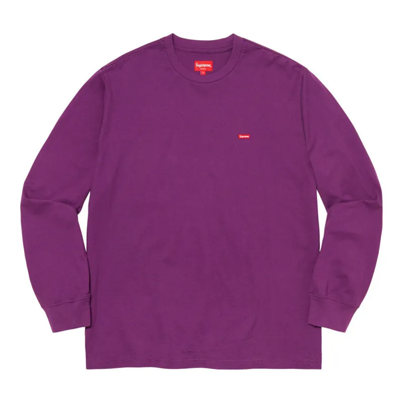 Supreme Small Box L/S Tee Purple sold by PLUS