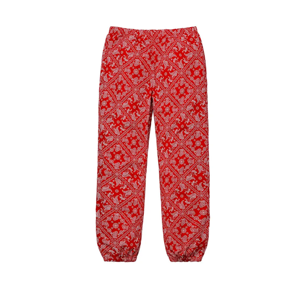 Supreme Bandana Track Pant Red sold by PLUS
