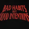 Nav x Vlone Bad Habits Hoodie Black sold by PLUS