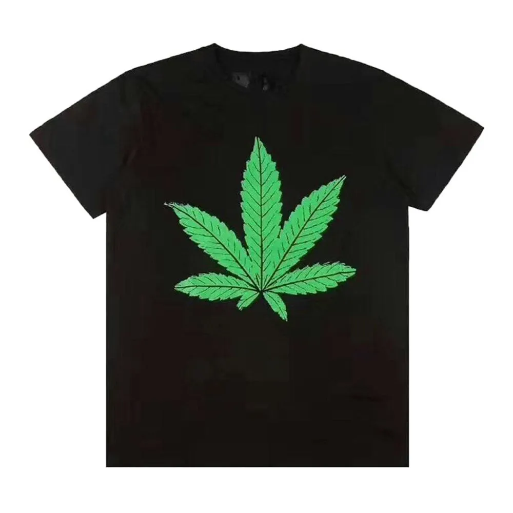 Vlone 420 Weed Tee Black/Green sold by PLUS