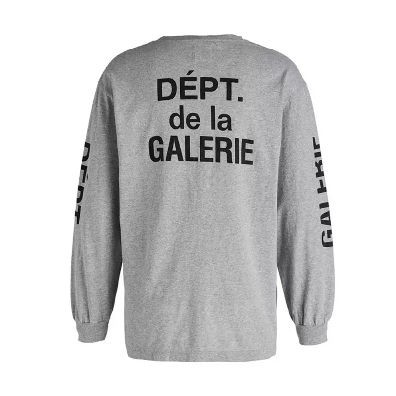 Gallery Dept French Collector Long Sleeve Tee Grey sold by PLUS