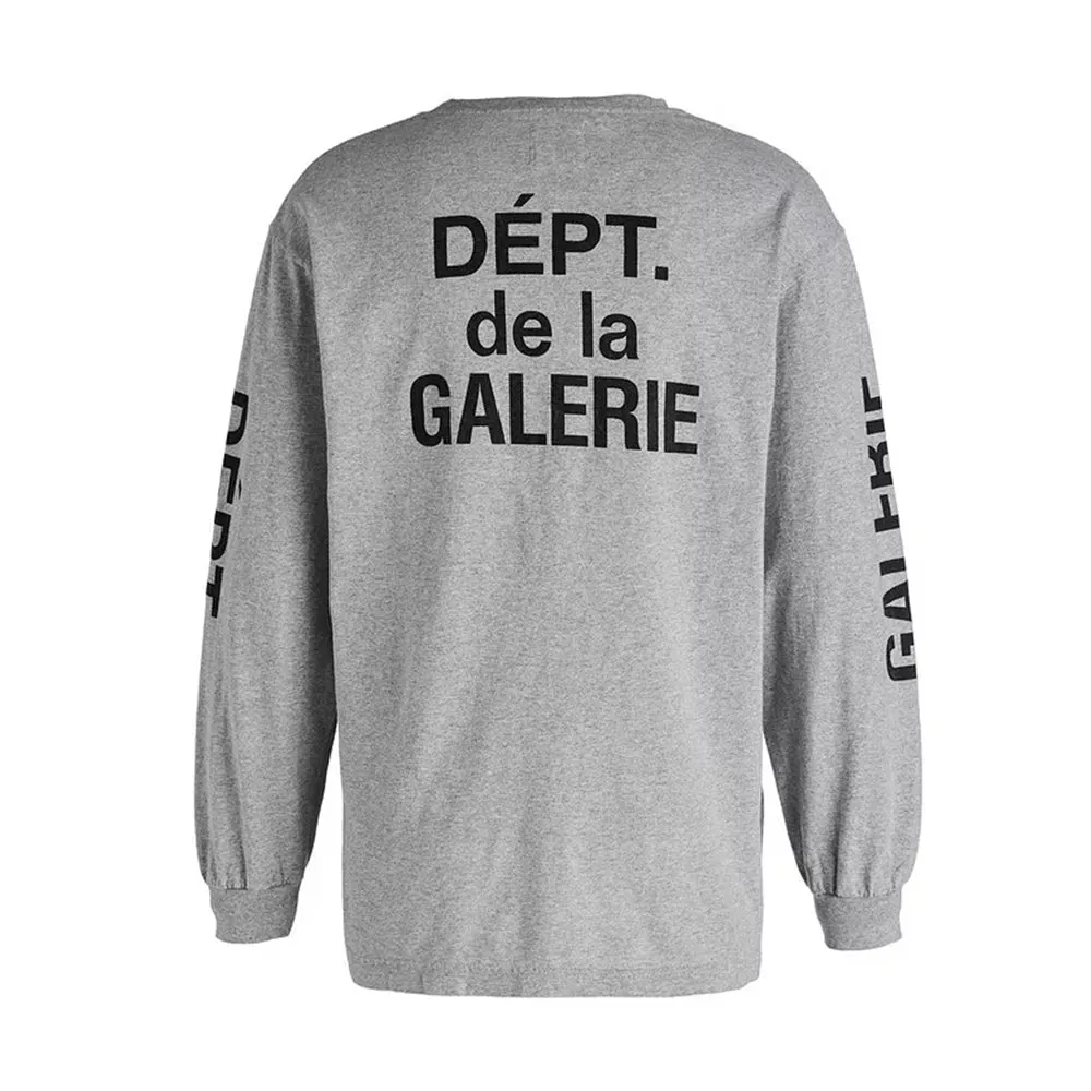 Gallery Dept French Collector Long Sleeve Tee Grey sold by PLUS