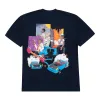 Revenge x Juice Wrld 999 Burnout Tee Navy sold by PLUS