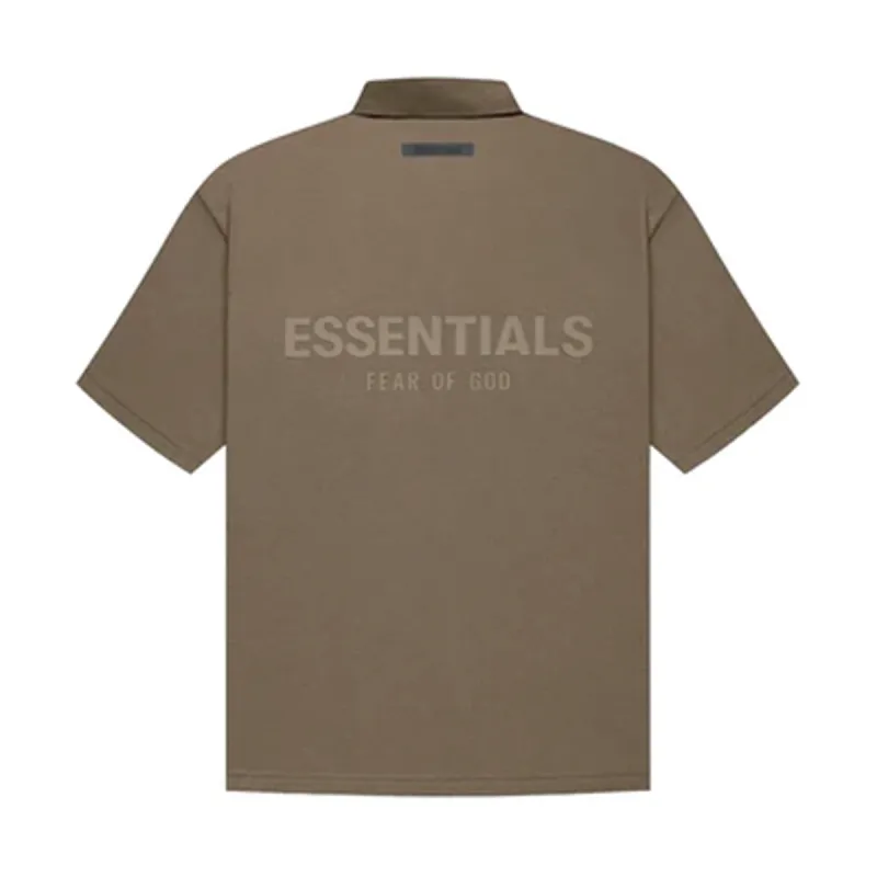 Fear of God Essentials S/S Polo Tee Harvest sold by PLUS