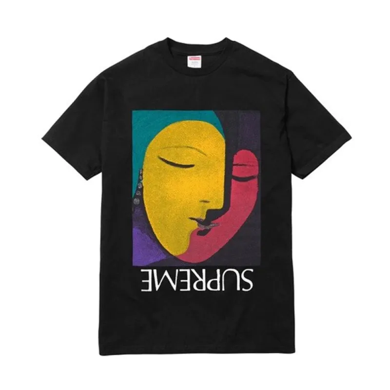 Supreme Abstract Tee Black sold by PLUS