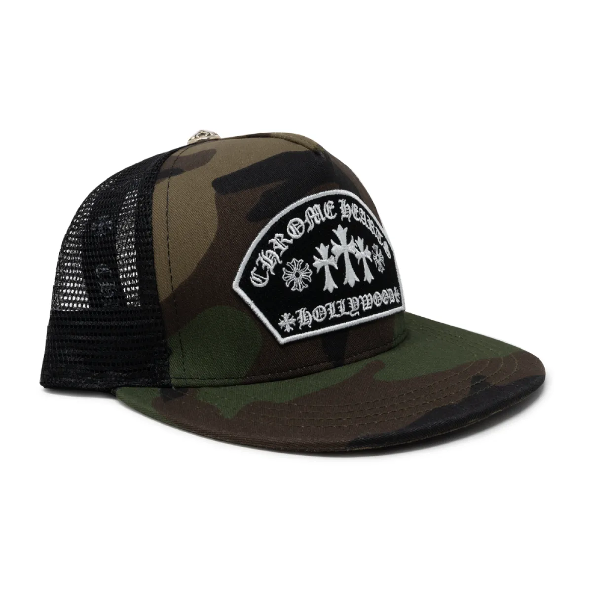 Chrome Hearts Arc Cross Patch Trucker Cap Camo | Parallel