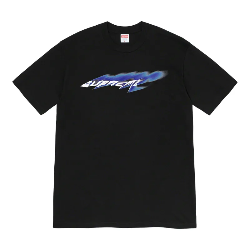 Supreme Wind Tee Black sold by PLUS