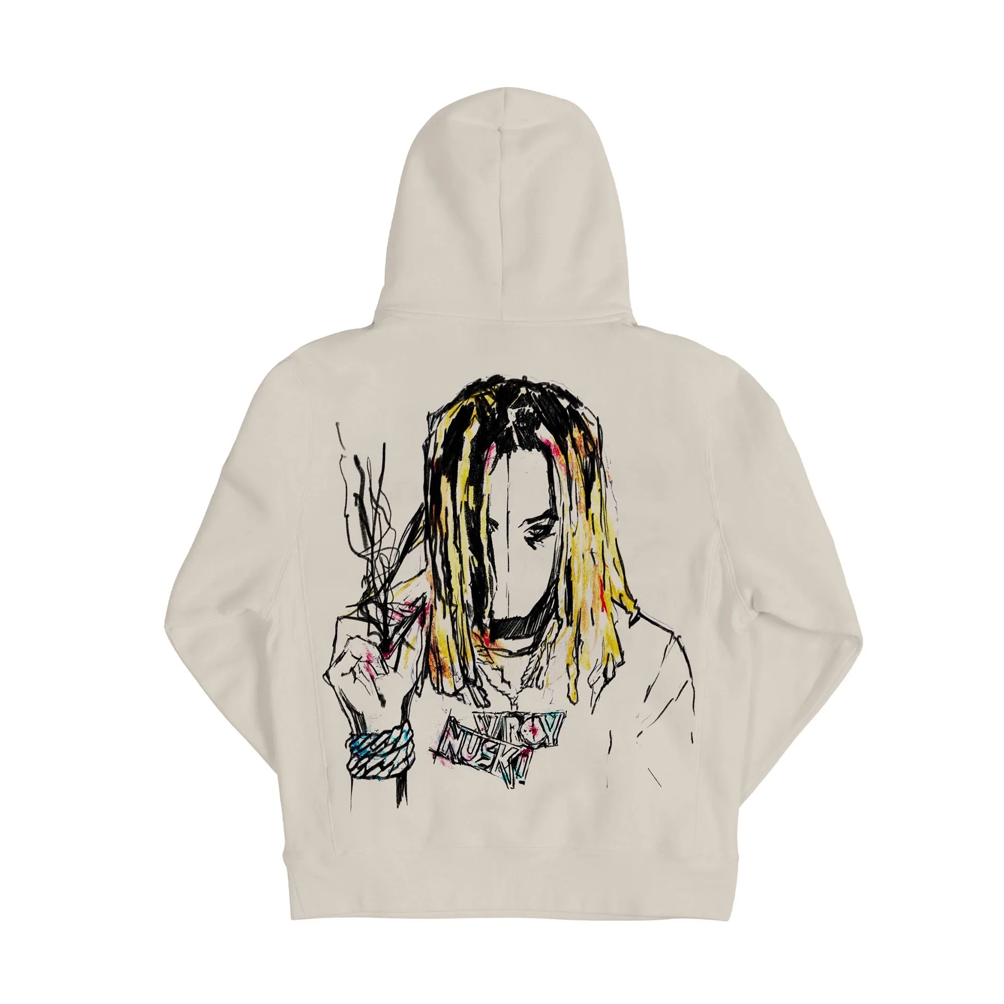 Revenge x OTF Lil Durk Painting Hoodie White sold by PLUS product image thumbnail 2