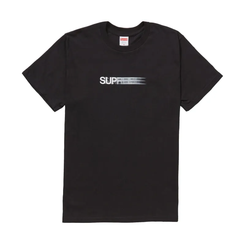 Supreme Motion Logo Tee (SS20) Black sold by PLUS