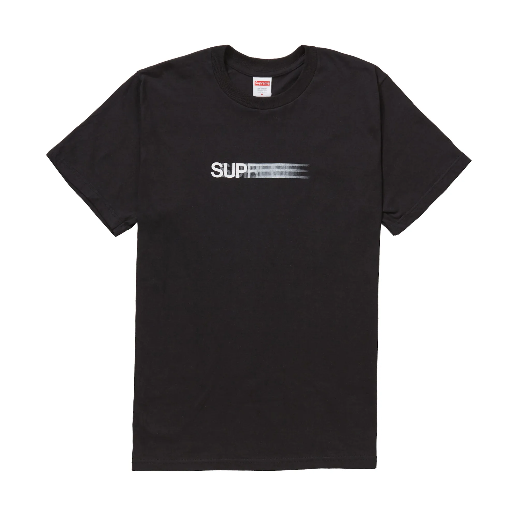 Supreme Motion Logo Tee (SS20) Black sold by PLUS