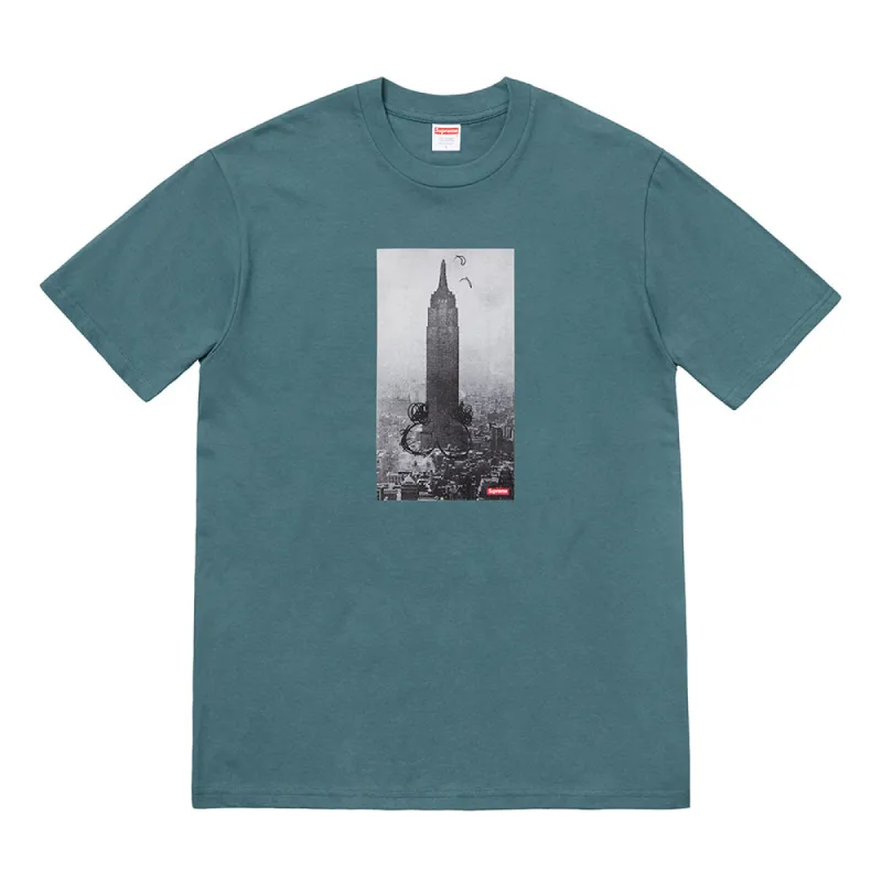Supreme Mike Kelley The Empire State Building Tee Slate sold by PLUS