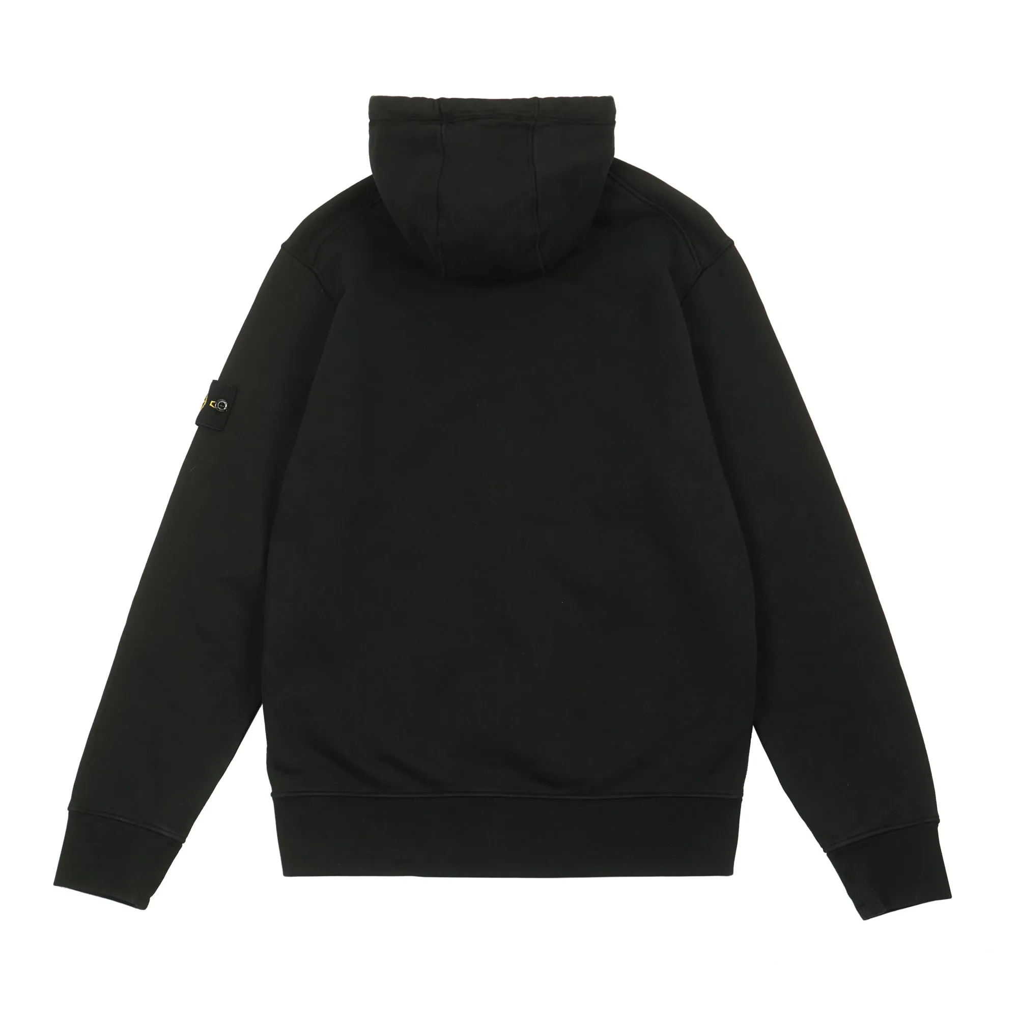 Stone Island Cotton Fleece Zippered Hooded Sweatshirt Black sold by PLUS product image thumbnail 2