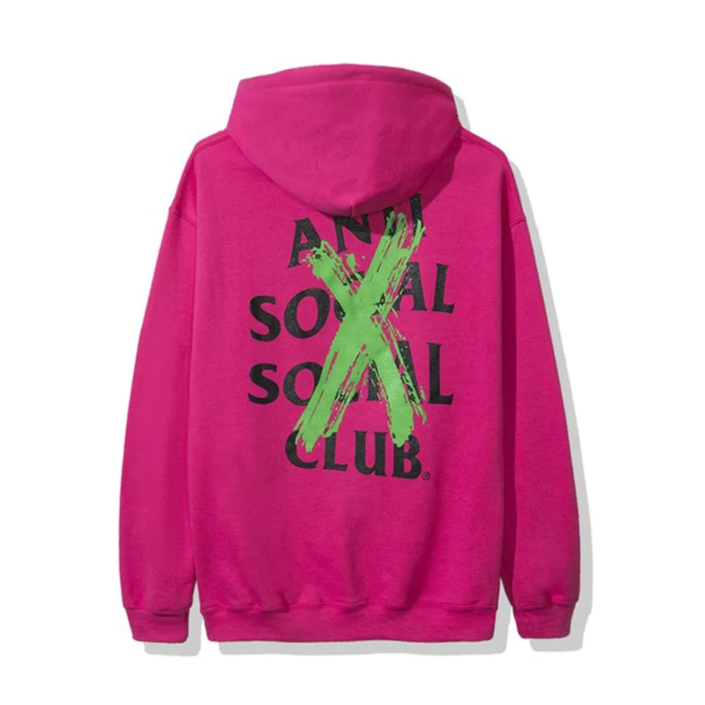 Anti Social Social Club Cancelled Remix Hoodie Pink sold by PLUS