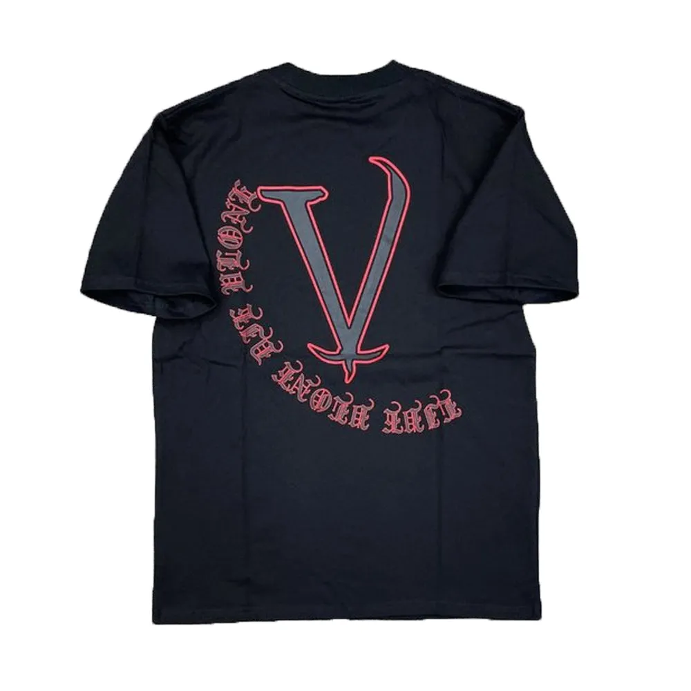 Vlone Old English Script Tee Black/Red sold by PLUS product image thumbnail 2