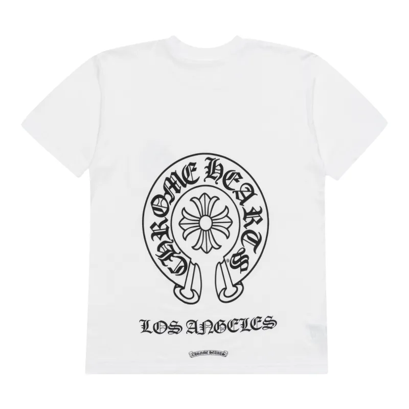 Chrome Hearts Los Angeles Horseshoe Pocket Tee White sold by PLUS