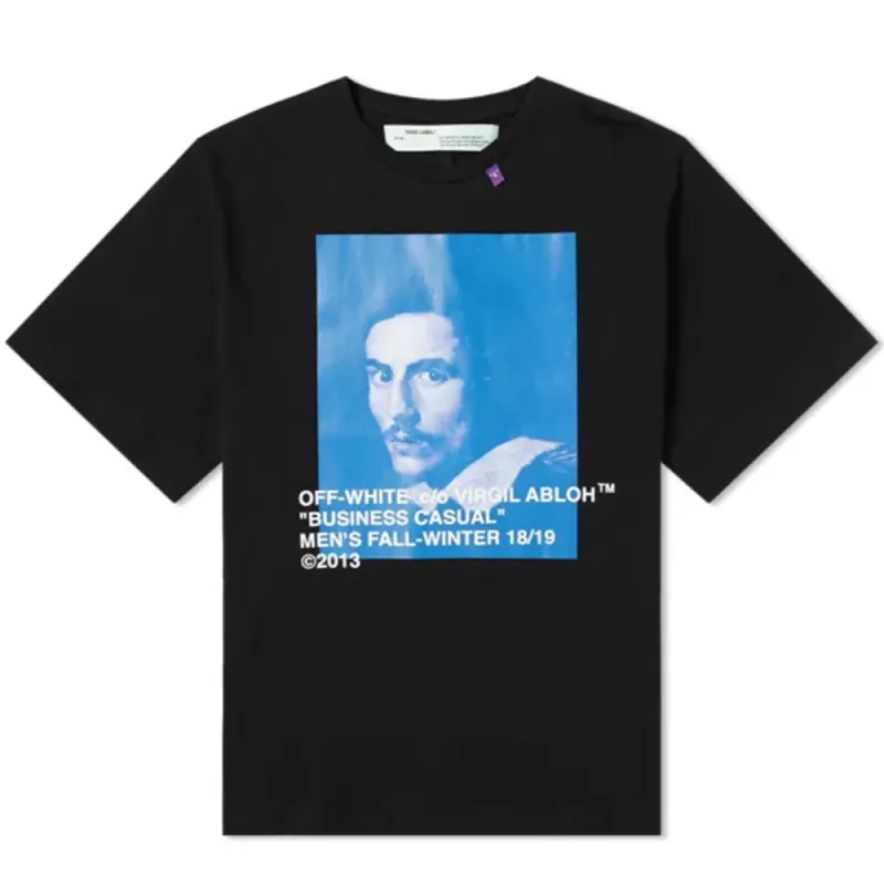 Virgil Abloh MCA Figures of Speech OFF-WHITE Bernini Tee Black/Blue sold by PLUS