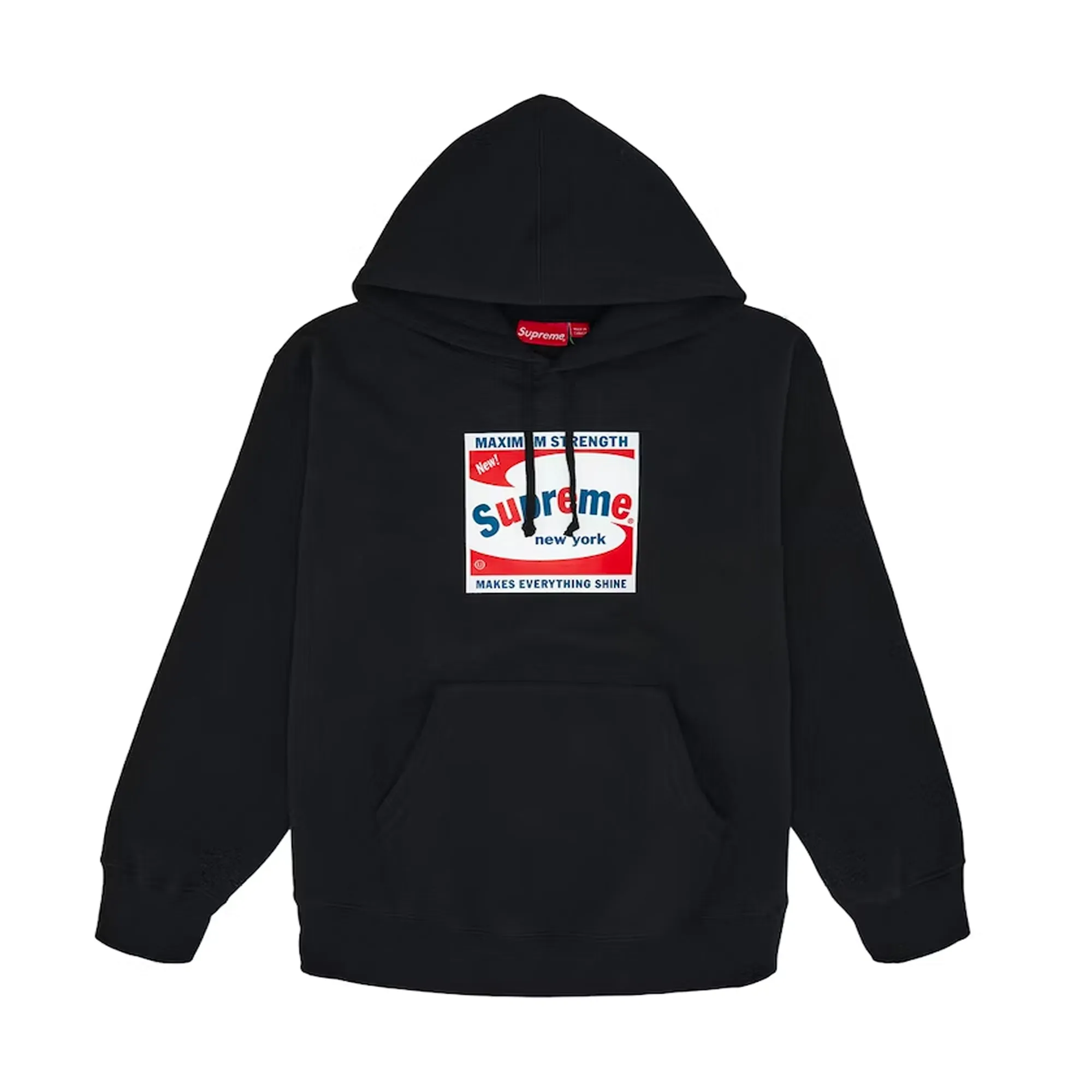 Supreme Shine Hooded Sweatshirt Black sold by PLUS
