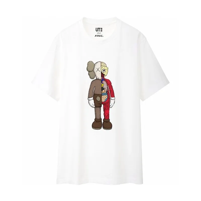 KAWS x Uniqlo Flayed Tee White sold by PLUS