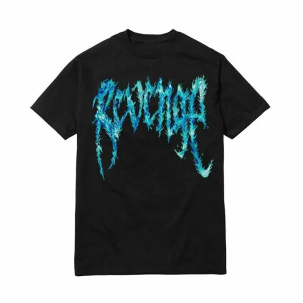 Revenge Blue Inferno Tee Black sold by PLUS