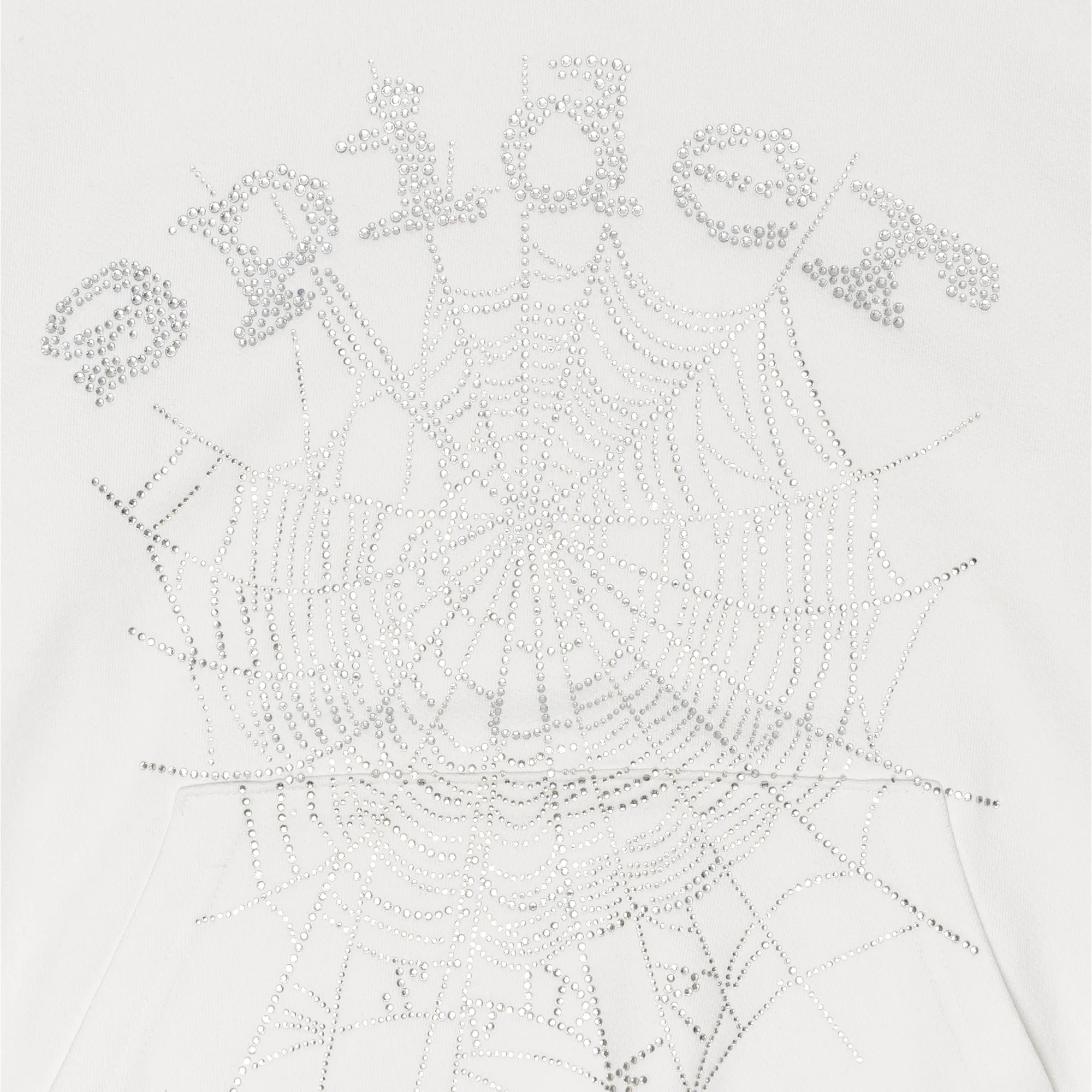 Spider Worldwide OG Rhinestone Logo Hoodie White sold by PLUS product image thumbnail 2