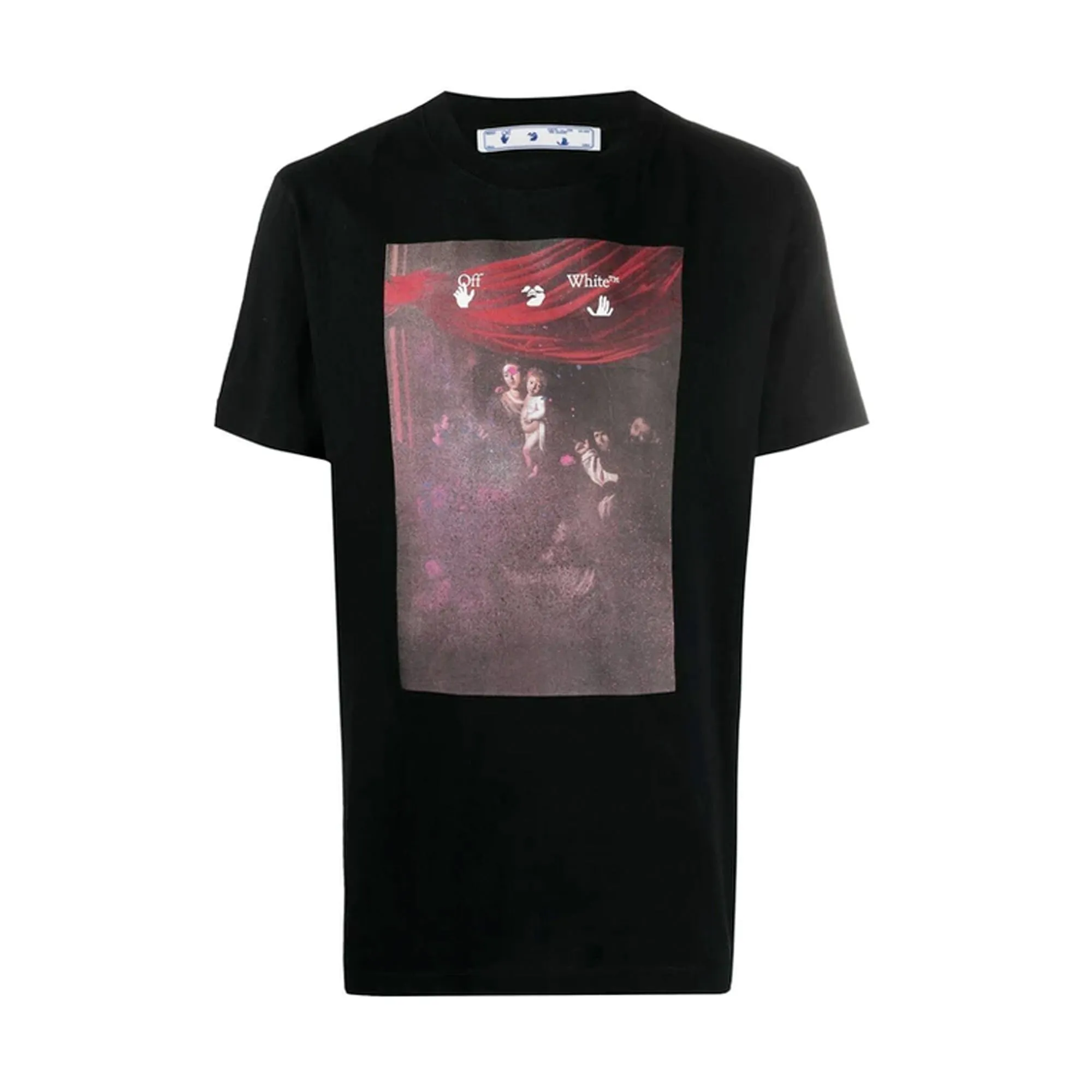 Off-White Black Sprayed Caravaggio Tee sold by PLUS