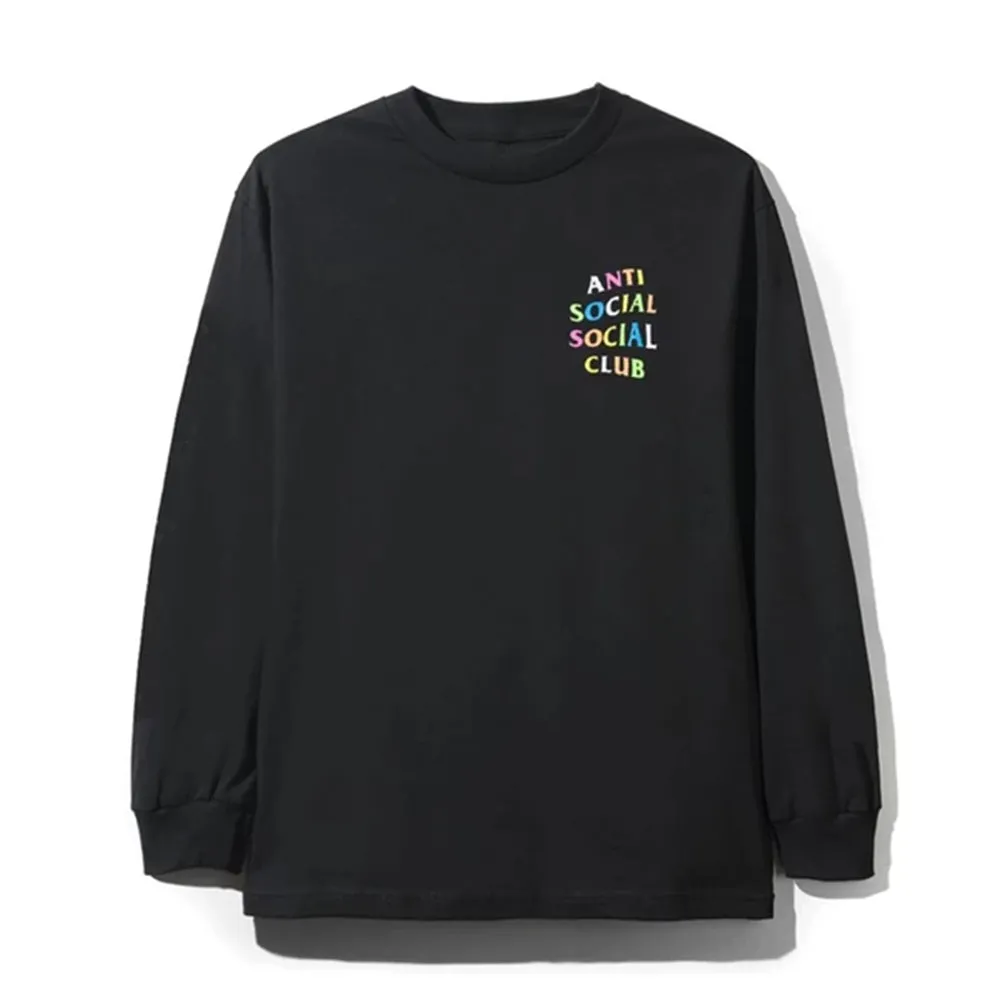 Anti Social Social Club Rainbow Crewneck Black sold by PLUS product image thumbnail 2