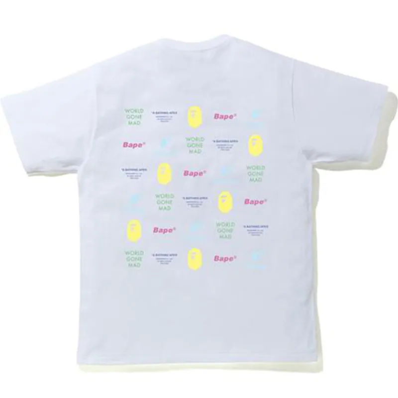 BAPE Multi Logo Tee White sold by PLUS