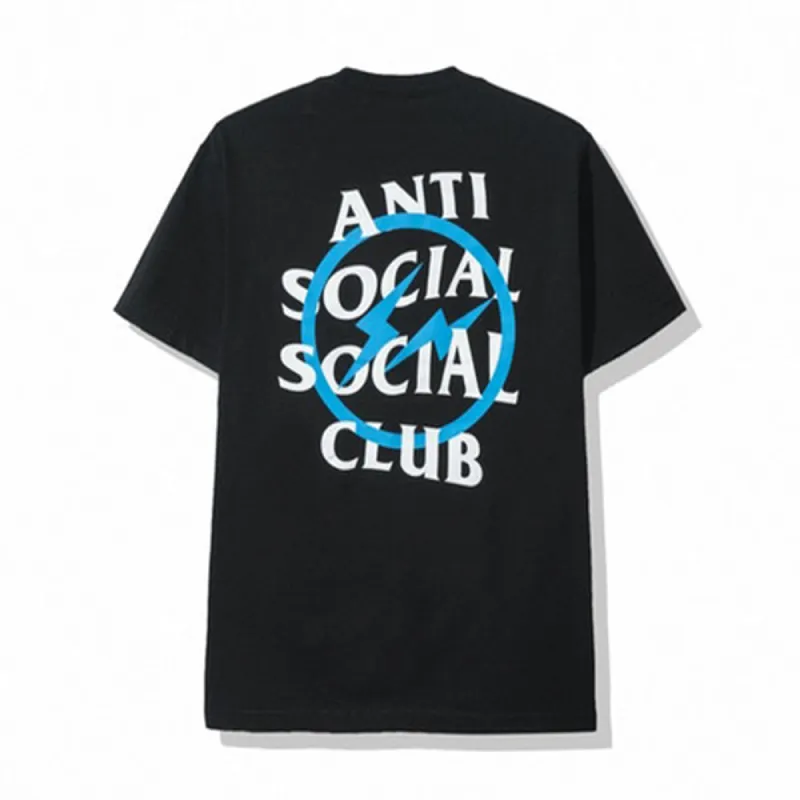 ASSC x Fragment Blue Bolt Tee Black sold by PLUS